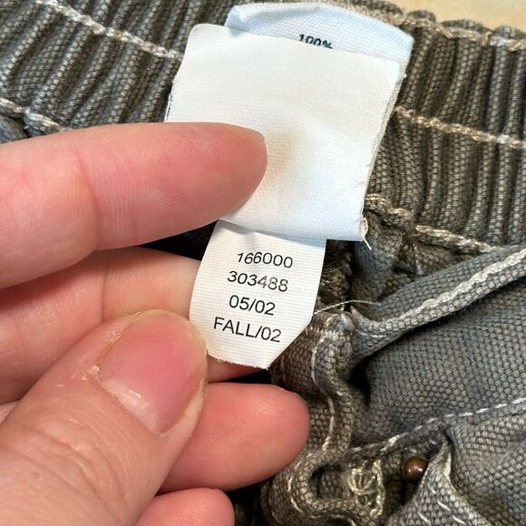 Vtg Baby GAP xl 18-24 months vintage workwear pants green grey - Picture 7 of 7